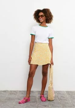 LC WAIKIKI Patterned Viscose Women's Skirt -LC WAIKIKI popular shop lc waikiki 8841 0384036 2