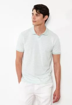 LC WAIKIKI Polo Neck Short Sleeve Striped Men's T-Shirt
