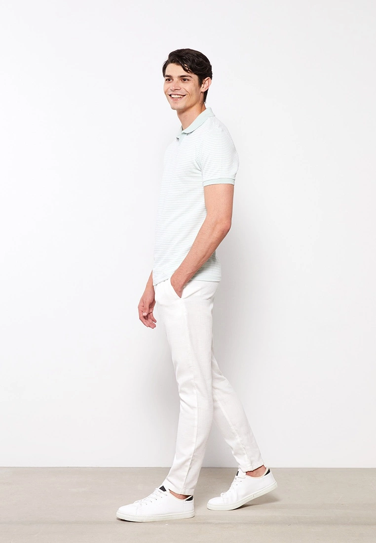 LC WAIKIKI Polo Neck Short Sleeve Striped Men's T-Shirt 5 LC WAIKIKI Polo Neck Short Sleeve Striped Men's T-Shirt - Image 3