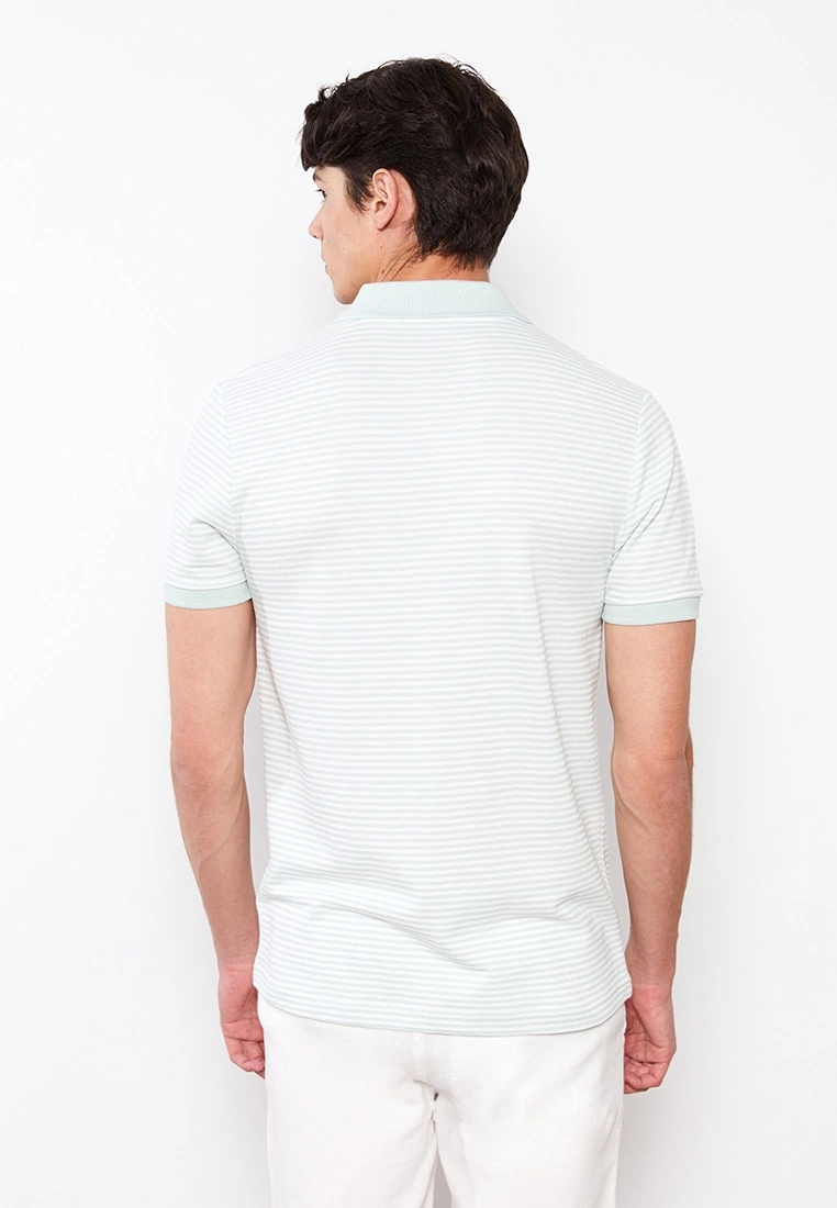 LC WAIKIKI Polo Neck Short Sleeve Striped Men's T-Shirt 7 LC WAIKIKI Polo Neck Short Sleeve Striped Men's T-Shirt - Image 5