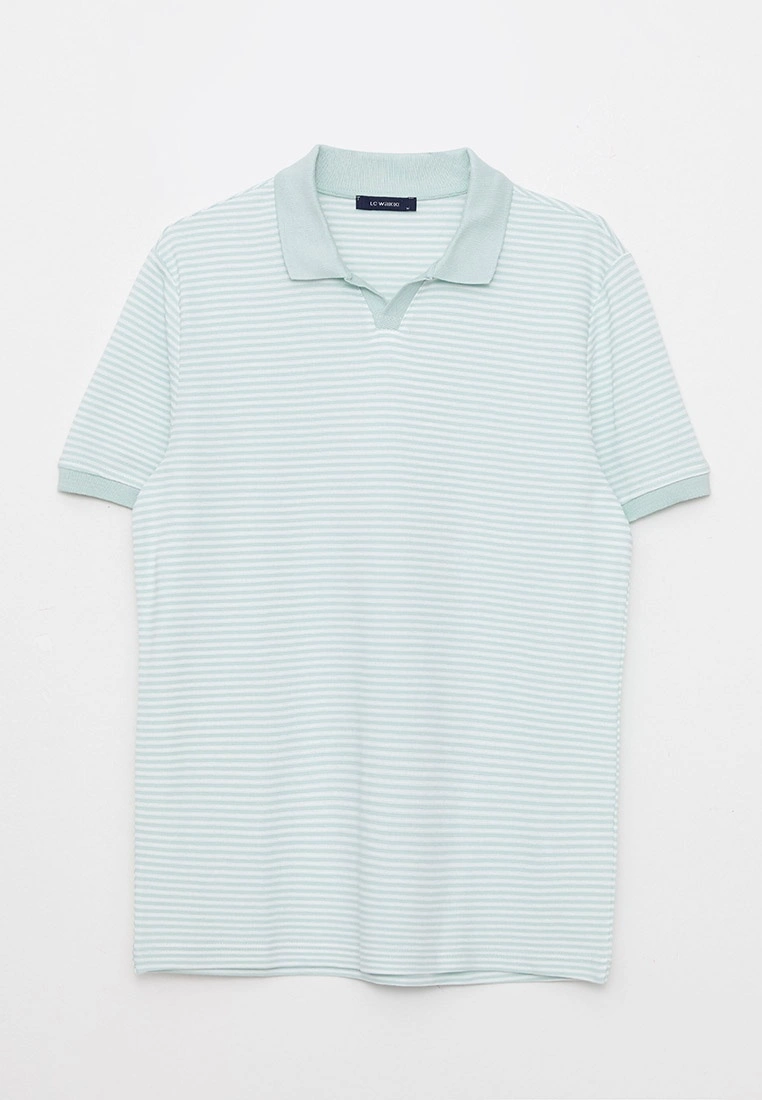 LC WAIKIKI Polo Neck Short Sleeve Striped Men's T-Shirt 8 LC WAIKIKI Polo Neck Short Sleeve Striped Men's T-Shirt - Image 6
