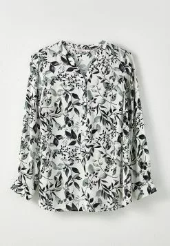 LC WAIKIKI Turtle Neck Floral Long Sleeve Viscose Women's Blouse -LC WAIKIKI popular shop lc waikiki 8866 8084036 4