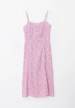 LC WAIKIKI Heart Collar Floral Strap Viscose Women's Dress -LC WAIKIKI popular shop lc waikiki 8877 8784036 6