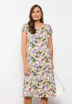 LC WAIKIKI Crew Neck Patterned Sleeveless Women's Dress