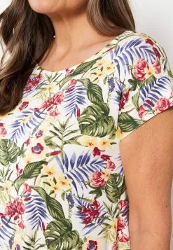 LC WAIKIKI Crew Neck Patterned Sleeveless Women's Dress -LC WAIKIKI popular shop lc waikiki 8881 2567626 4