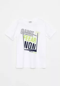 LC WAIKIKI Crew Neck Printed Short Sleeve Cotton Boy T-Shirt