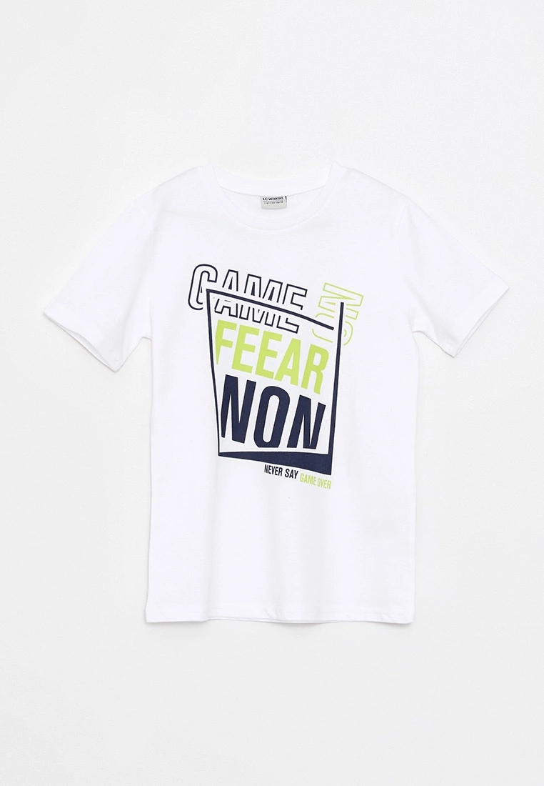 LC WAIKIKI Crew Neck Printed Short Sleeve Cotton Boy T-Shirt 3 LC WAIKIKI Crew Neck Printed Short Sleeve Cotton Boy T-Shirt