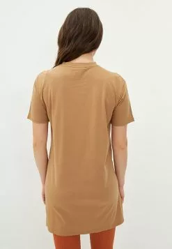 LC WAIKIKI Crew Neck Slogan Printed Short Sleeve Maternity Tunic -LC WAIKIKI popular shop lc waikiki 8895 8384036 5