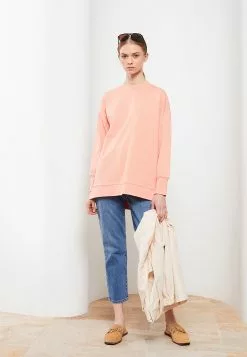 LC WAIKIKI Stand Collar Straight Long Sleeve Women's Sweatshirt Tunic -LC WAIKIKI popular shop lc waikiki 8909 8001616 4