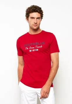 LC WAIKIKI Crew Neck Short Sleeve Printed Combed Cotton Men's T-Shirt