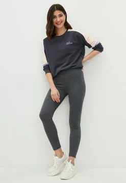 LC WAIKIKI Women's Straight Leggings With Elastic Waist