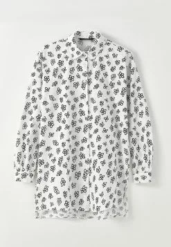 LC WAIKIKI Shirt Collar Patterned Long Sleeve Oversize Cotton Women's Tunic -LC WAIKIKI popular shop lc waikiki 8930 6094036 6