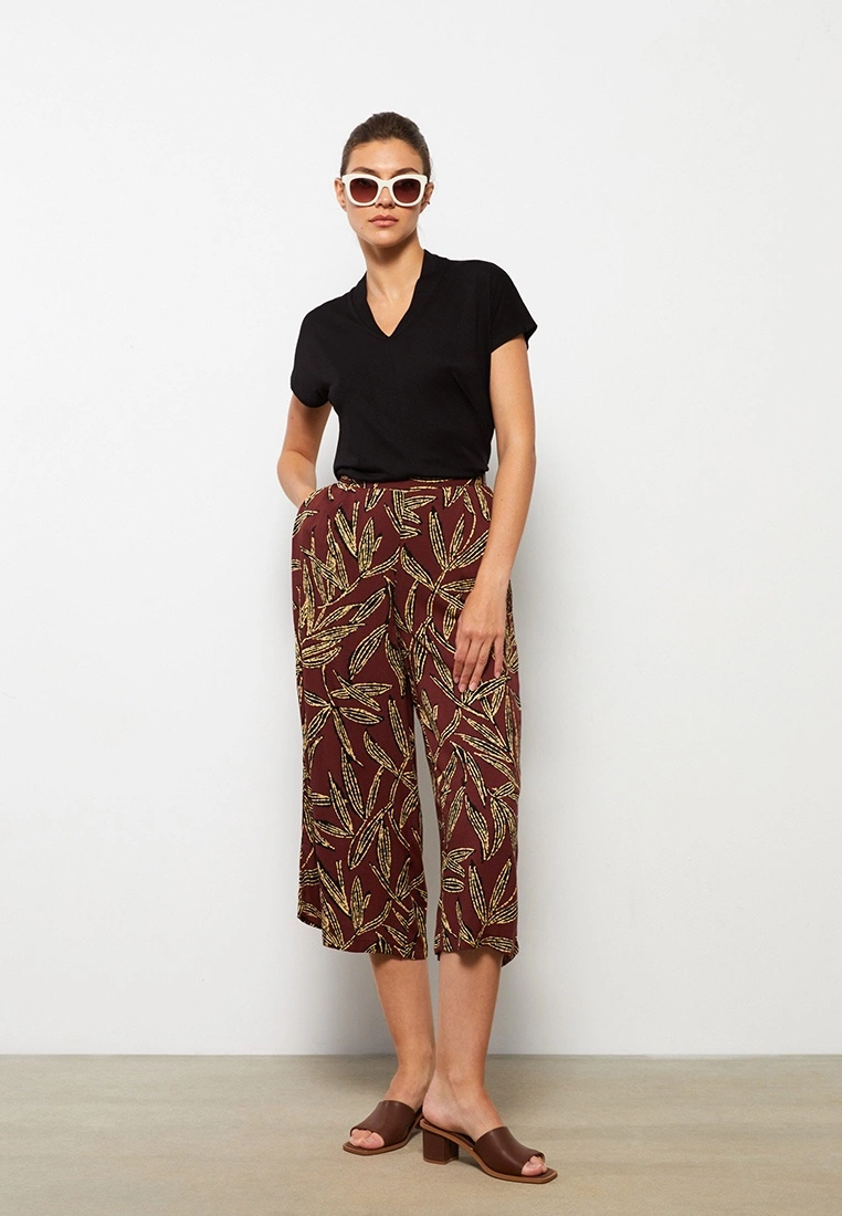 LC WAIKIKI Patterned Viscose Women Capri 3 LC WAIKIKI Patterned Viscose Women Capri