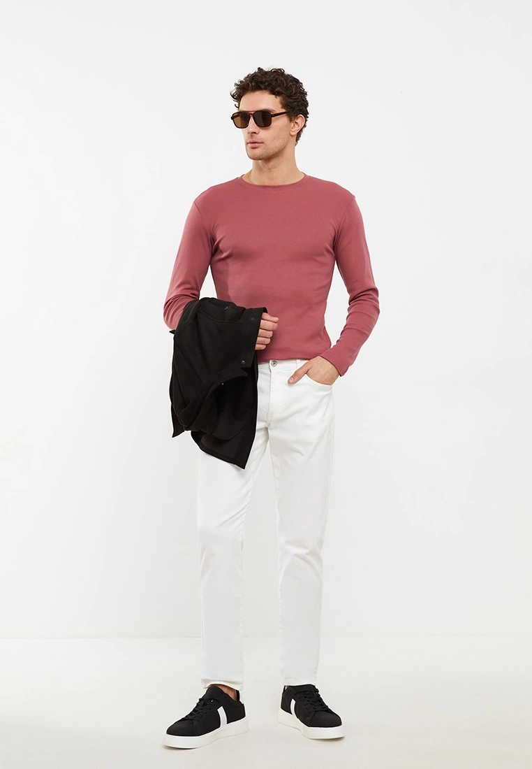 LC WAIKIKI Crew Neck Long Sleeve Basic Men's T-Shirt 3 LC WAIKIKI Crew Neck Long Sleeve Basic Men's T-Shirt