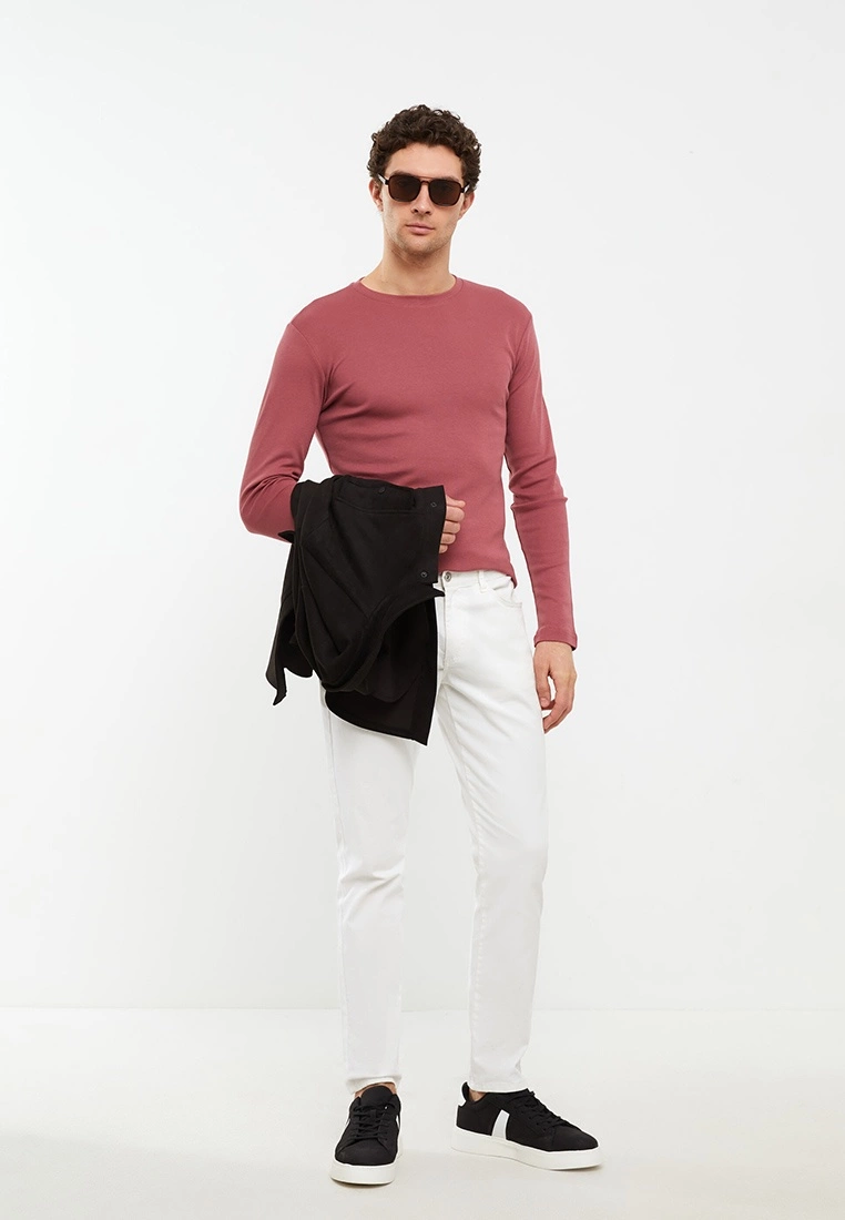 LC WAIKIKI Crew Neck Long Sleeve Basic Men's T-Shirt 4 LC WAIKIKI Crew Neck Long Sleeve Basic Men's T-Shirt - Image 2