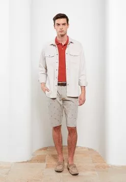 LC WAIKIKI Men's Standard Molded Belt Shorts -LC WAIKIKI popular shop lc waikiki 8956 7584036 2