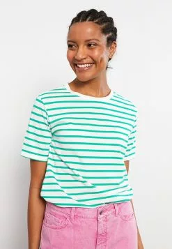LC WAIKIKI Crew Neck Striped Short Sleeve Women's T-Shirt -LC WAIKIKI popular shop lc waikiki 8961 7067626 3