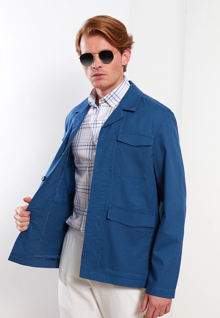 LC WAIKIKI Standard Fit Men's Blazer Jacket 4 LC WAIKIKI Standard Fit Men's Blazer Jacket - Image 2