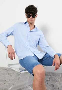 LC WAIKIKI Regular Fit Long Sleeve Poplin Men's Shirt -LC WAIKIKI popular shop lc waikiki 8965 2194036 2