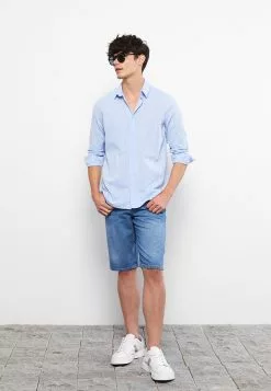 LC WAIKIKI Regular Fit Long Sleeve Poplin Men's Shirt -LC WAIKIKI popular shop lc waikiki 8966 2194036 3