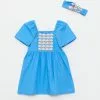LC WAIKIKI Square Collar Printed Short Sleeve Poplin Girl Dress And Headband -LC WAIKIKI popular shop lc waikiki 8980 6448236 1