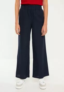 LC WAIKIKI Elastic Waist Standard Fit Straight Women's Trousers -LC WAIKIKI popular shop lc waikiki 9005 9128236 4