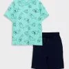 LC WAIKIKI Crew Neck Printed Short Sleeve Boy T-Shirt & Bermuda -LC WAIKIKI popular shop lc waikiki 9013 5619736 1