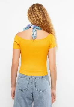 LC WAIKIKI Boat Neck Straight Short Sleeve Women's T-Shirt -LC WAIKIKI popular shop lc waikiki 9014 0279836 5