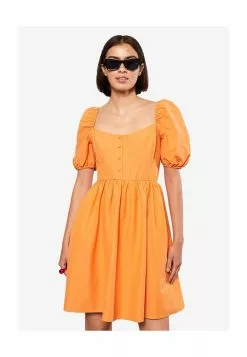 LC WAIKIKI Balloon Sleeve Poplin Mini Dress