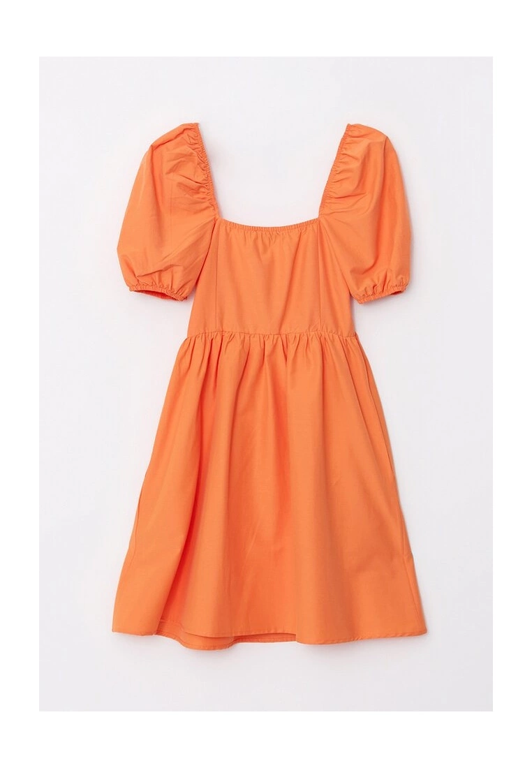 LC WAIKIKI Balloon Sleeve Poplin Mini Dress 9 LC WAIKIKI Balloon Sleeve Poplin Mini Dress - Image 7