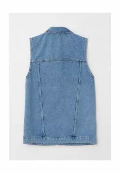 LC WAIKIKI Shirt Collar Plain Women's Jean Vest -LC WAIKIKI popular shop lc waikiki 9263 5378726 7