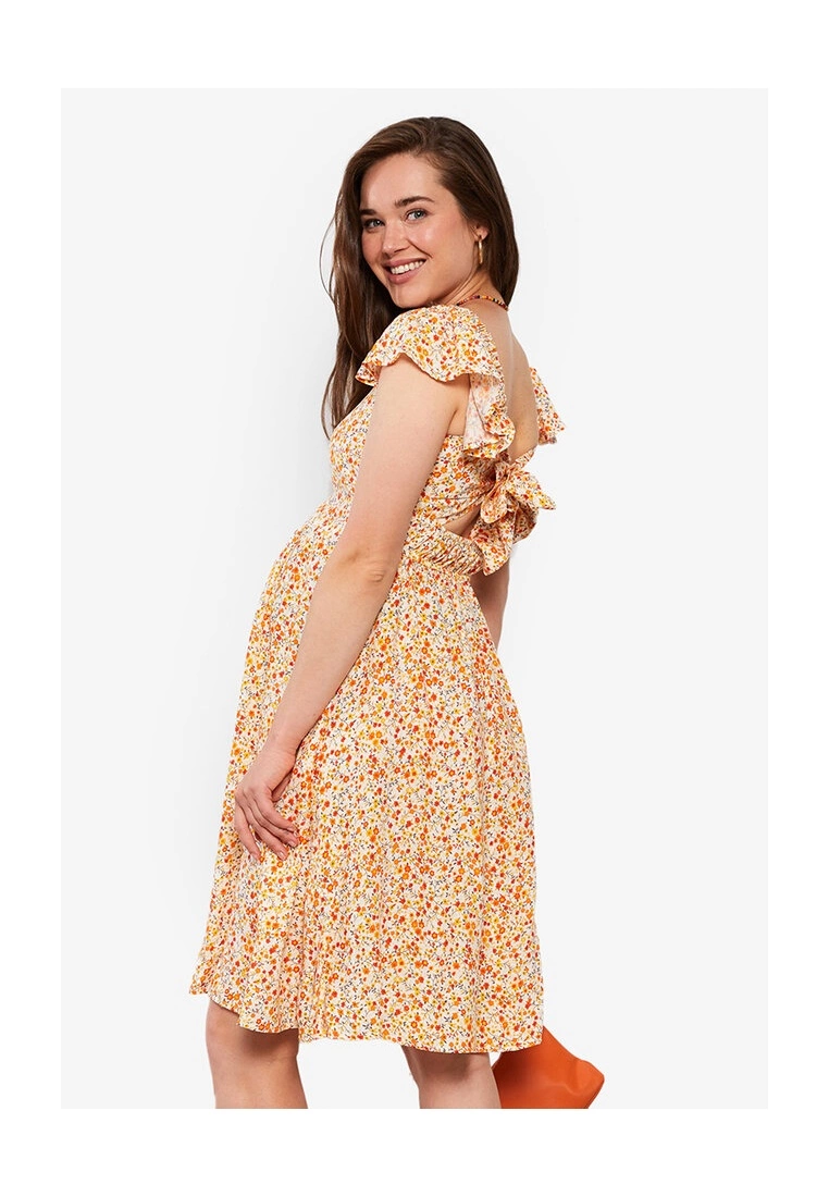 LC WAIKIKI Square Neck Viscose Maternity Dress 3 LC WAIKIKI Square Neck Viscose Maternity Dress