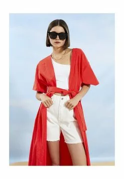 LC WAIKIKI Shawl Collar Poplin Women's Kimono -LC WAIKIKI popular shop lc waikiki 9282 0178726 4