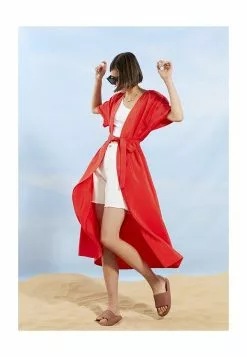 LC WAIKIKI Shawl Collar Poplin Women's Kimono -LC WAIKIKI popular shop lc waikiki 9282 0178726 5