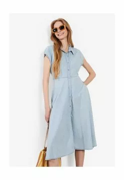 LC WAIKIKI Women's Denim Shirt Dress