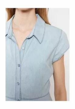 LC WAIKIKI Women's Denim Shirt Dress -LC WAIKIKI popular shop lc waikiki 9295 9016726 3