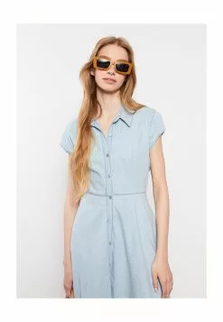 LC WAIKIKI Women's Denim Shirt Dress -LC WAIKIKI popular shop lc waikiki 9295 9016726 4