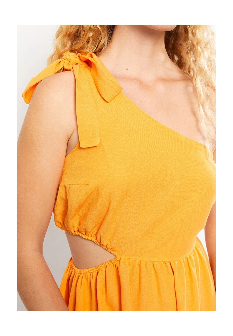 LC WAIKIKI One Shoulder Straight Women's Dress 5 LC WAIKIKI One Shoulder Straight Women's Dress - Image 3