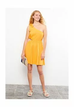 LC WAIKIKI One Shoulder Straight Women's Dress 12 LC WAIKIKI One Shoulder Straight Women's Dress -LC WAIKIKI popular shop lc waikiki 9296 1126726 4