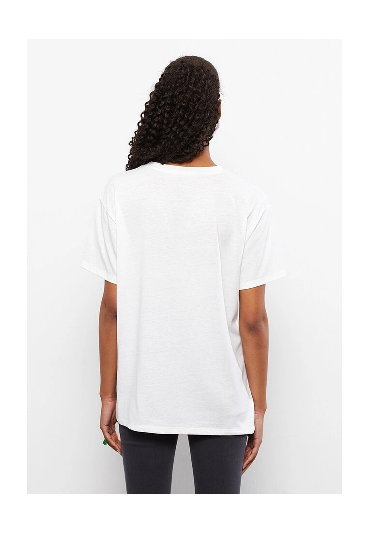 LC WAIKIKI Message Printed Cotton T-Shirt 4 LC WAIKIKI Message Printed Cotton T-Shirt - Image 2