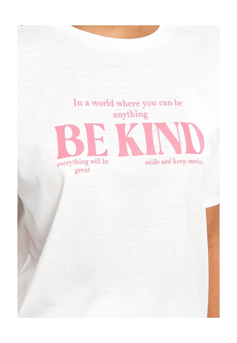 LC WAIKIKI Message Printed Cotton T-Shirt 5 LC WAIKIKI Message Printed Cotton T-Shirt - Image 3