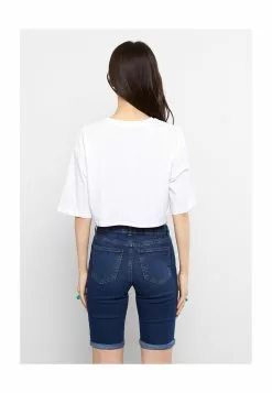 LC WAIKIKI Solid Crop Cotton Women T-Shirt -LC WAIKIKI popular shop lc waikiki 9550 1313716 2