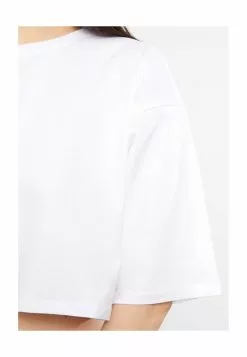 LC WAIKIKI Solid Crop Cotton Women T-Shirt -LC WAIKIKI popular shop lc waikiki 9550 1313716 3