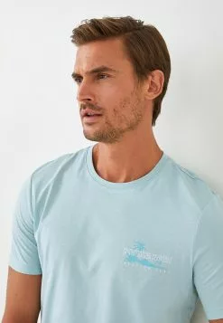 LC WAIKIKI Crew Neck Short Sleeve Printed Combed Cotton Men's T-Shirt -LC WAIKIKI popular shop lc waikiki 9558 9139506 4