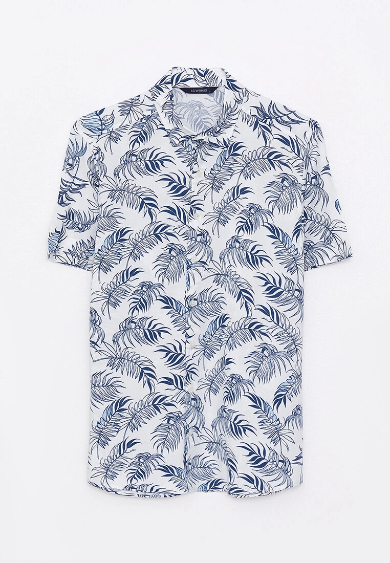 LC WAIKIKI Regular Fit Short Sleeve Patterned Men's Shirt 7 LC WAIKIKI Regular Fit Short Sleeve Patterned Men's Shirt - Image 5