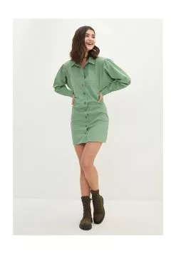 LC WAIKIKI Gabardine Fabric Shirt Dress -LC WAIKIKI popular shop lc waikiki 9596 4313716 4