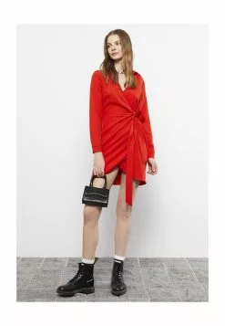 LC WAIKIKI Double Breasted Collar Women Dress -LC WAIKIKI popular shop lc waikiki 9598 4713716 3