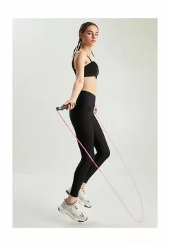 LC WAIKIKI Elastic Waist Straight Leggings -LC WAIKIKI popular shop lc waikiki 9617 3665716 4