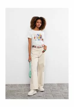 LC WAIKIKI Printed Short Sleeve Women T-Shirt -LC WAIKIKI popular shop lc waikiki 9620 9313716 4