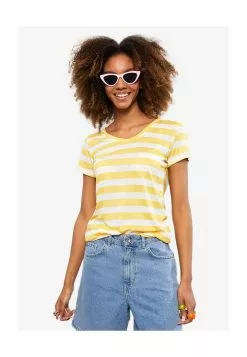 LC WAIKIKI V Neck Striped Long Sleeve T-Shirt